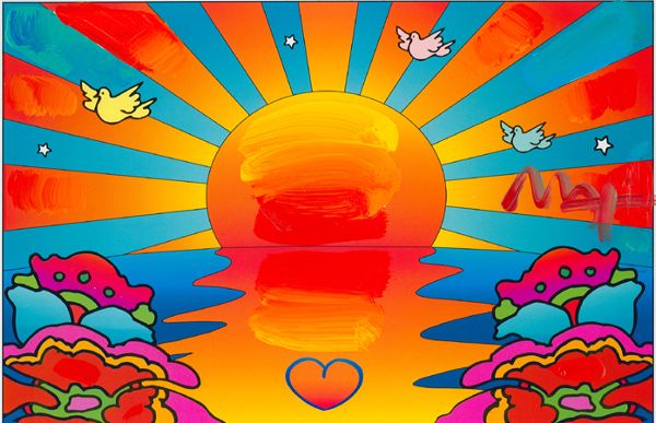 Sunset Peter Max Pinterest Sunsets Peter Max Art