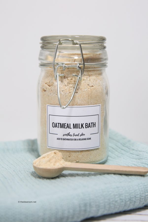 DIY Oatmeal Milk Bath Recipe #milkbath