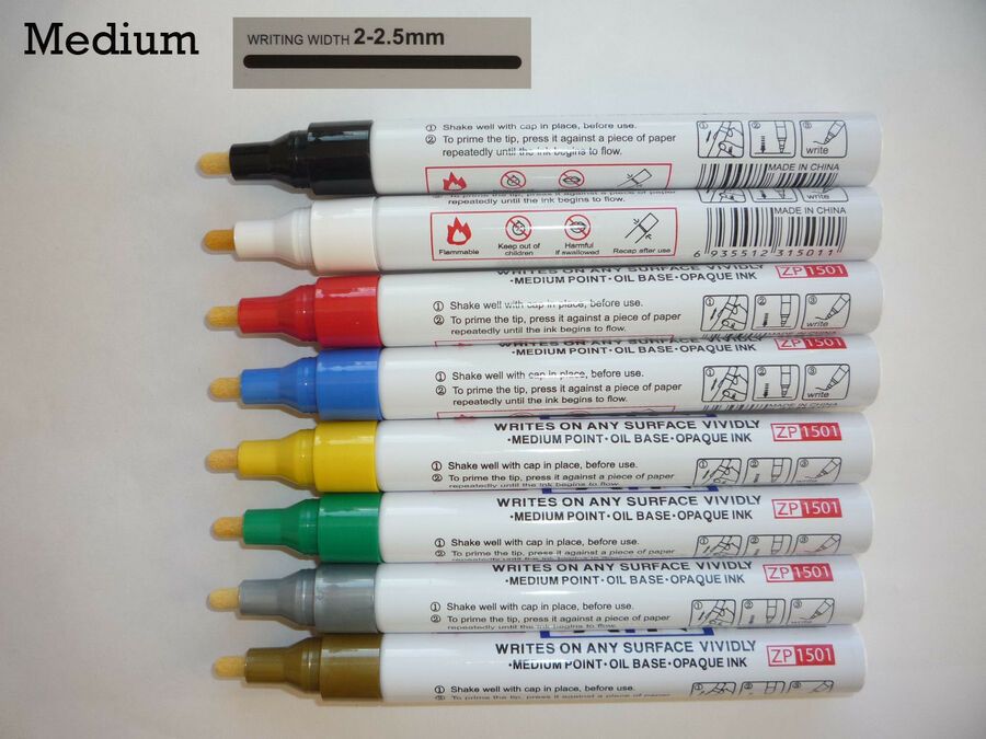 Universal Waterproof Permanent Paint Pen Oil Marker for Car Tyres Arts /& Crafts