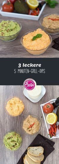 3 leckere 5 Minuten-Grill-Dips / Brotaufstriche