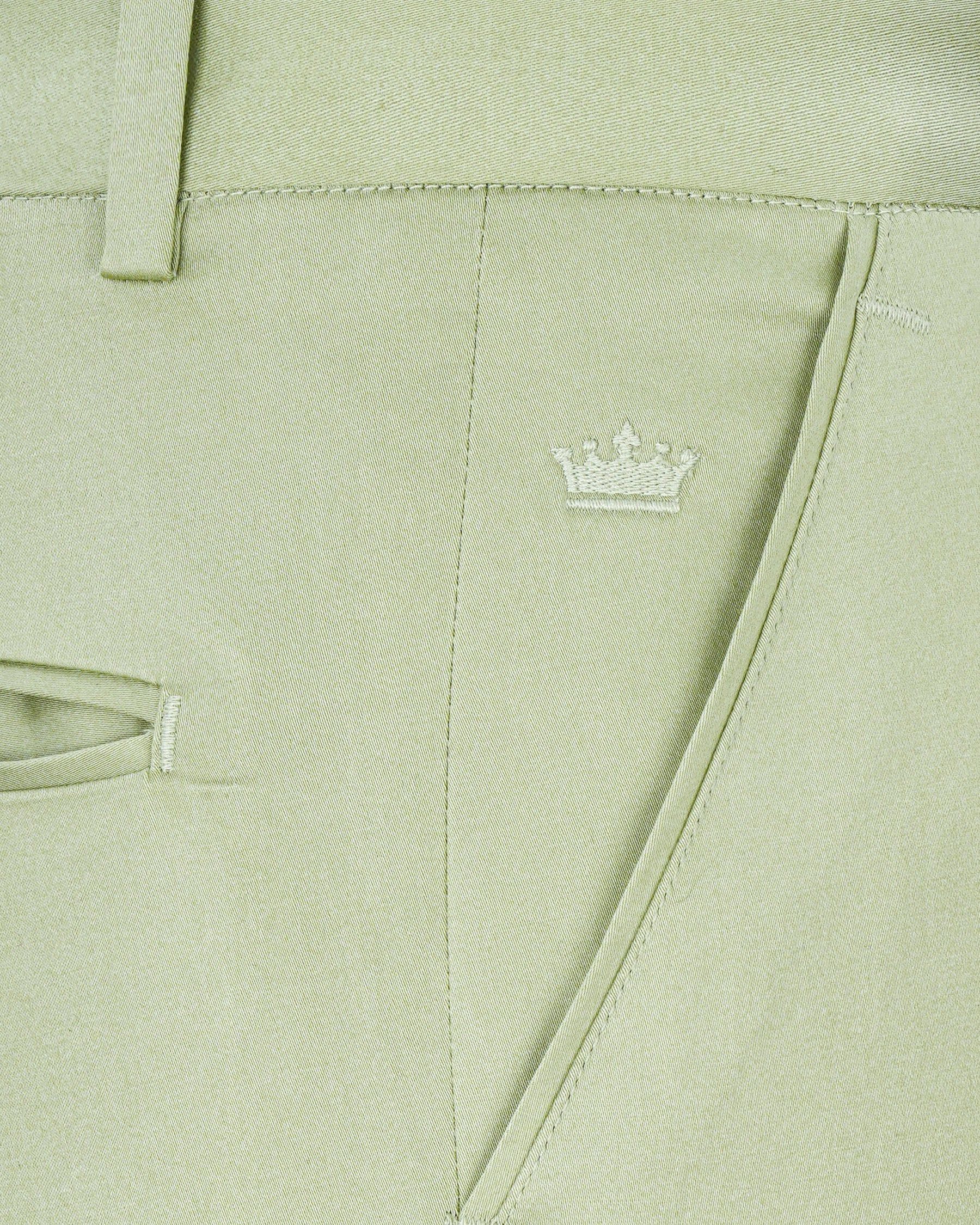 Show off your elegant side with this pant from French Crown. Made with premium fabric, this pant will make you the centre of attraction and will keep you comfortable all day long. Style it with a dark colour turtleneck pullover along with oxford shoes for a sophisticated look. In addition to being constructed from Imported Superior Fabrics, French crown Pants are built with top quality components and thoughtful construction. All our Pants are double canvassed, with fully fused Belt trouser, for Formal Pant For Men, Formal Pants, Green Pants, Khaki Pants, Rayon Pants, Green Texture, Long Style, Chain Stitch, Luxury Fabrics