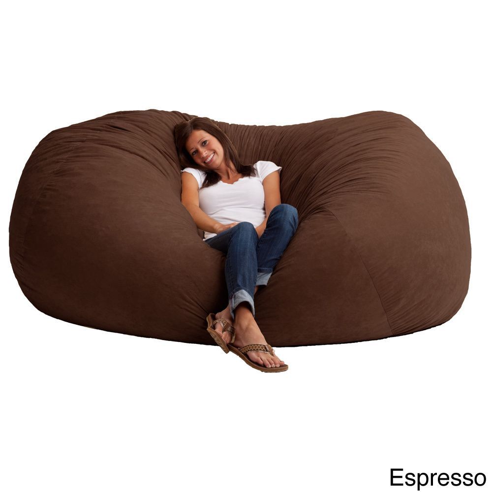 Fufsack Memory Foam Microfiber 7 Foot L Bean Bag Chair Fufsack Memory Foam Microfiber 7 Foot L Bean Bag Chair Ping The Best Deals On Lounge Bags