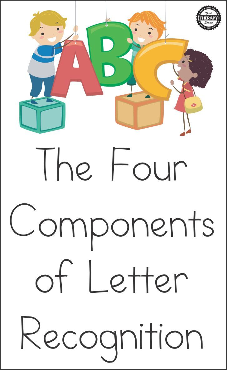 The Four Components of Letter Recognition | Preschool ...
