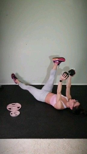Lose belly pooch and tone your abs with this ab exercise with weights. Add this flat stomach exercis...