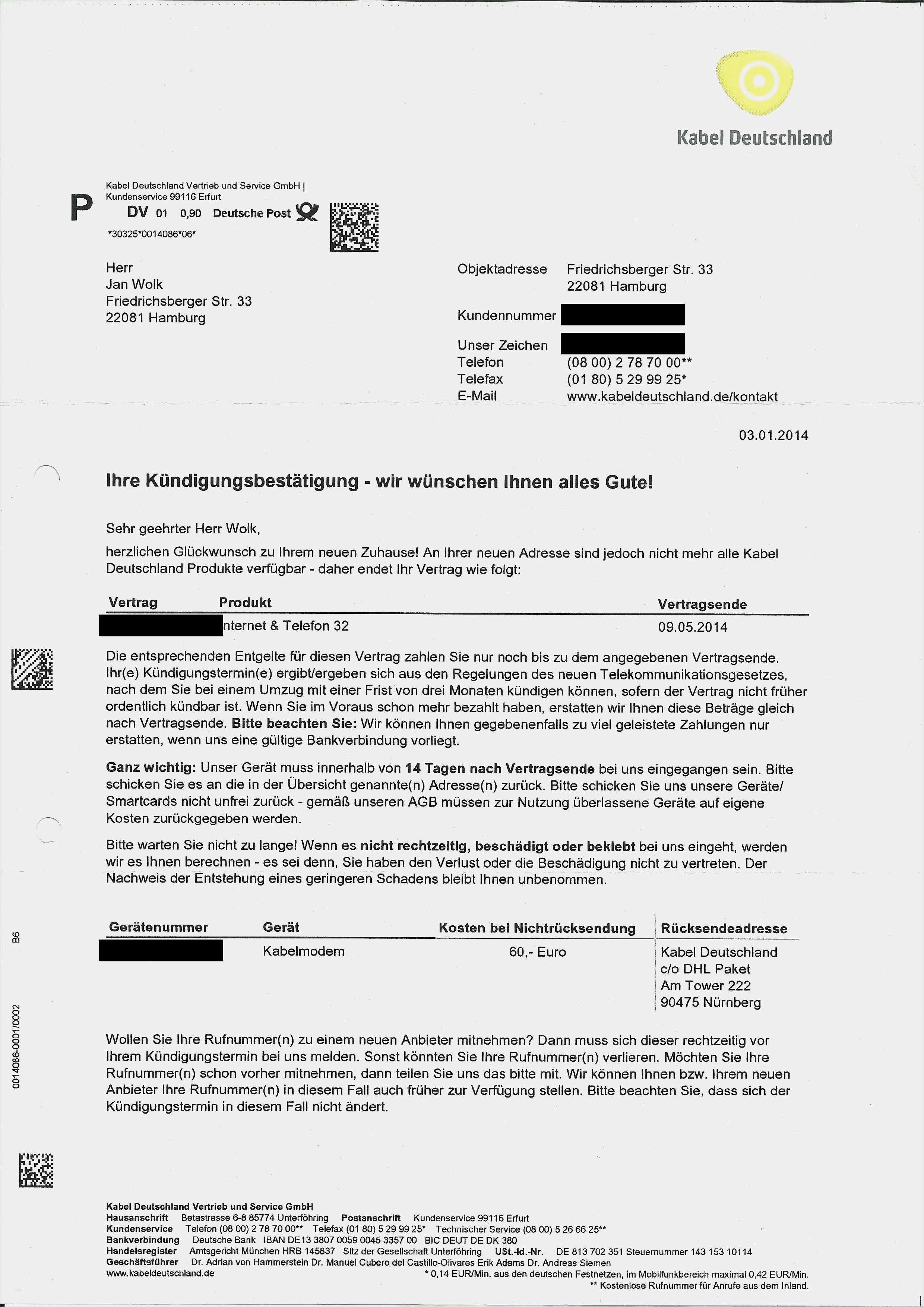 36 Luxus Kabel Deutschland Sonderkundigung Umzug Vorlage Bilder In 2020 Vorlagen Arbeitszeugnis Kundigung