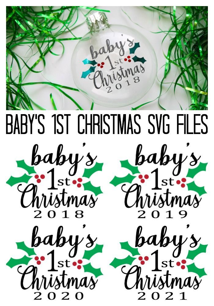 images Baby's First Christmas Ornament Svg Free pinterest