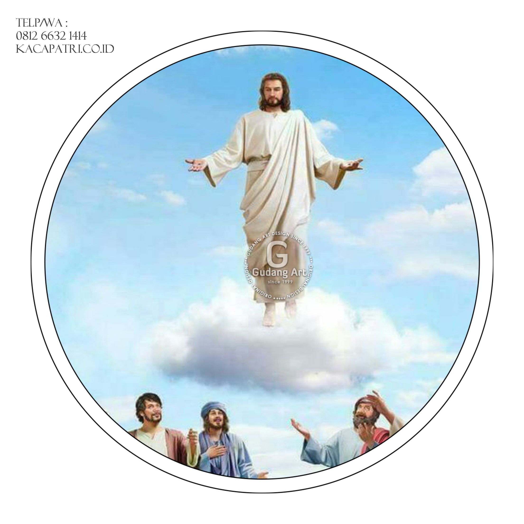 Kenaikan Yesus Kristus Kaca Patri Gereja Gereja Patri Jendela Kaca Patri