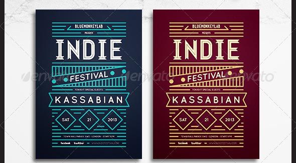Nice Indie Flyer Poster 14 Nice Indie Flyer Poster 14