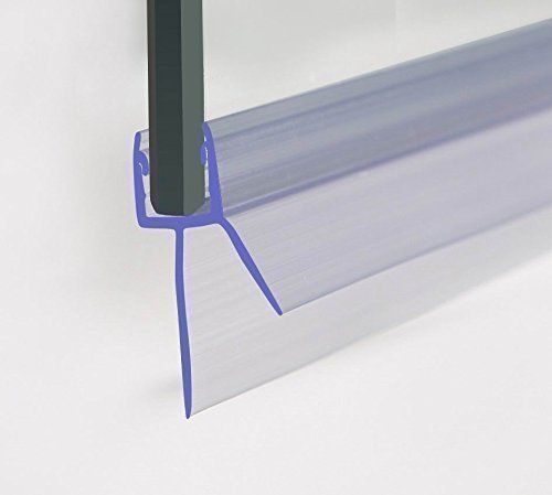 HNNHOME Bath Shower Screen Door Seal For 6-8 mm Glass Up To 20 mm Gap HNNHOME Bath Shower Screen Door Seal For 6-8 mm Glass Up To 20 mm Gap