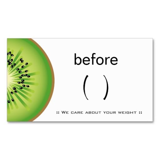 weight loss business cards