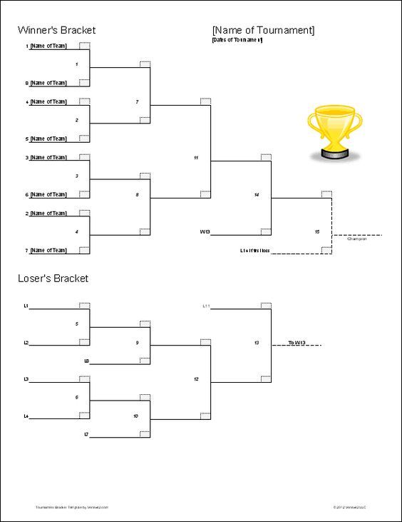 download the double elimination bracket template from tennis tournament bracket template