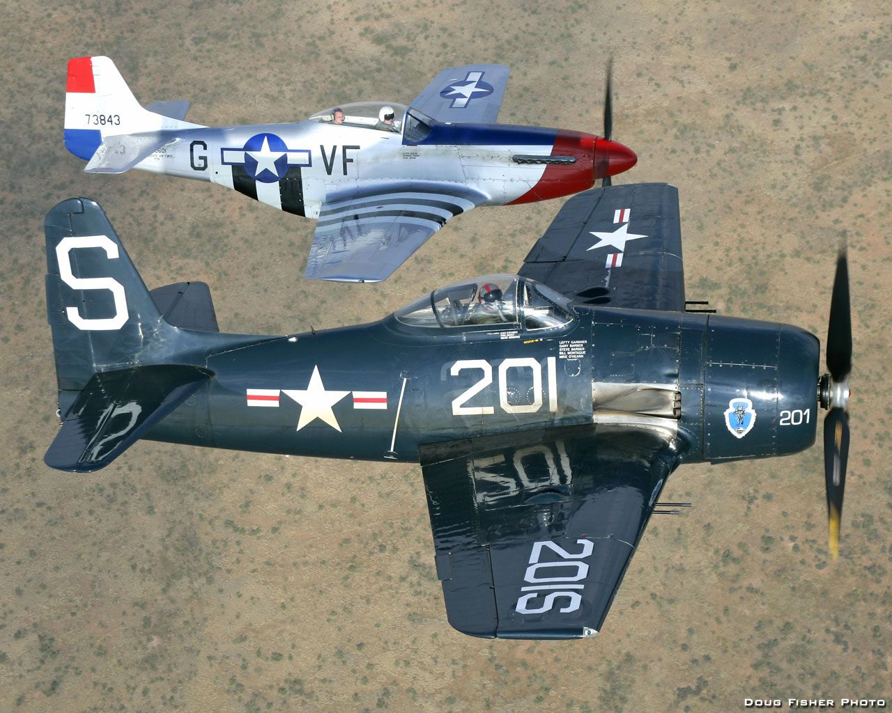 p 51 mustang and f8f 2 bearcat 2 warbirds with one stone i built