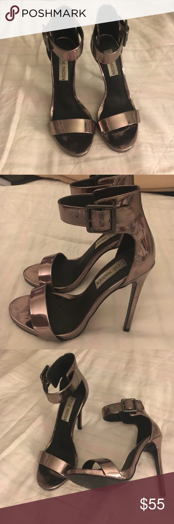 steve madden strappy low heels