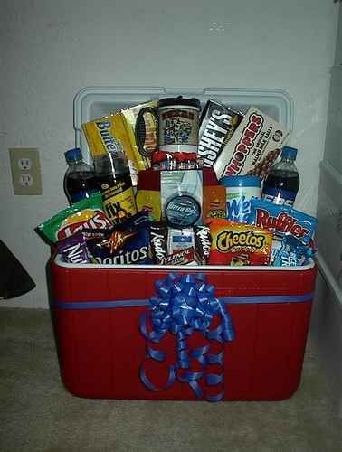 Snacks in An Ice Chest (Although a bit late for the Super Pin on Camping Gift Ideas