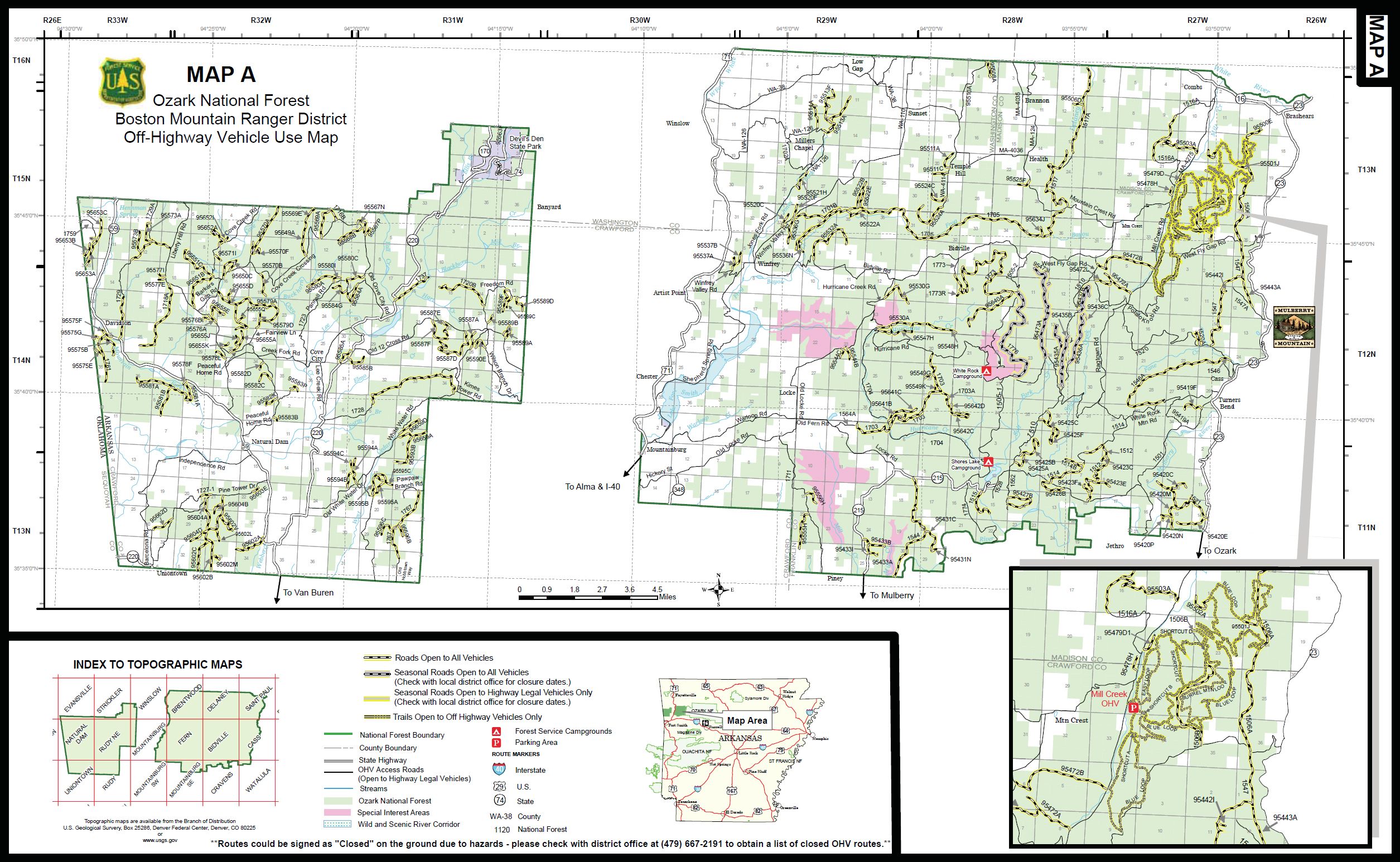 Ozark National Forest Map Ozark National Forest Jeep Trails Ozark national forest, Ozark