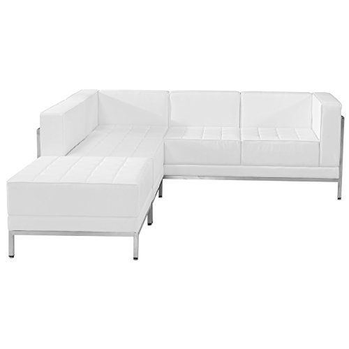 MFO Immaculate Collection White Leather Sectional ...