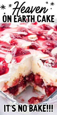 This Pin was discovered by Lucy Larisa. Discover (and save!) your own Pins on Pinterest. Angel Food Cake Desserts, Angle Food Cake Recipes, 13 Desserts, Fluff Desserts, Cherry Desserts, Cherry Recipes, Cake Mix Recipes, Food Cakes, Decadent Desserts