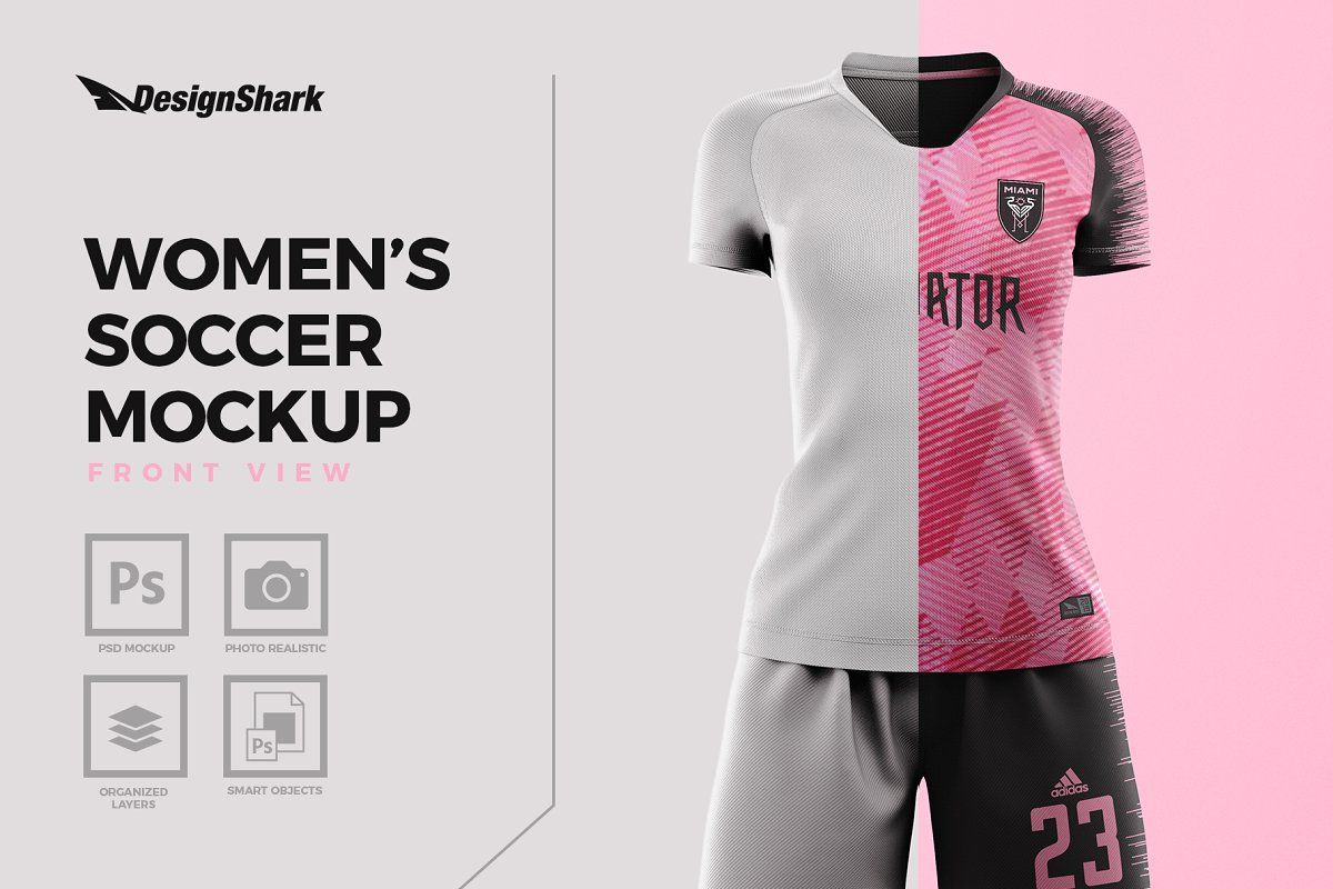 Download Women's Soccer Kit Mockup - Front