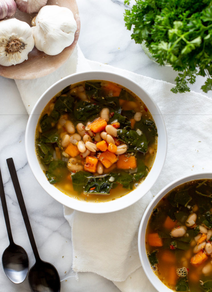 White Bean Kale and Sweet Potato Soup foodbyjonister Recipe Kale sweet potato soup, Sweet