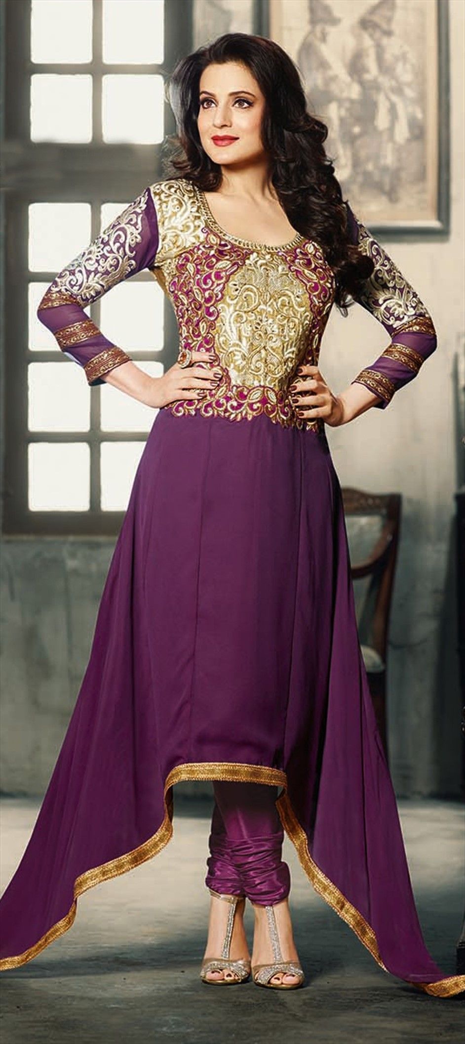419089 Purple And Violet Color Family Unstitched Bollywood Salwar Kameez 419089 Purple And Violet Color Family Unstitched Bollywood Salwar Kameez