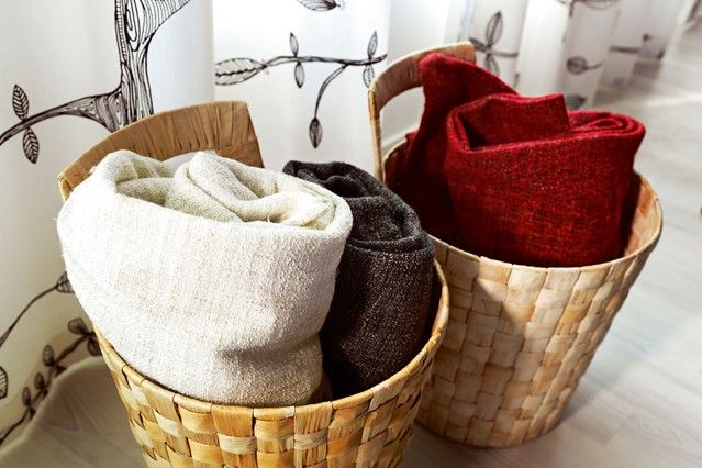 A Beautifully Organized Living Room Living Room Baskets Living Room Blanket Living Room Storage