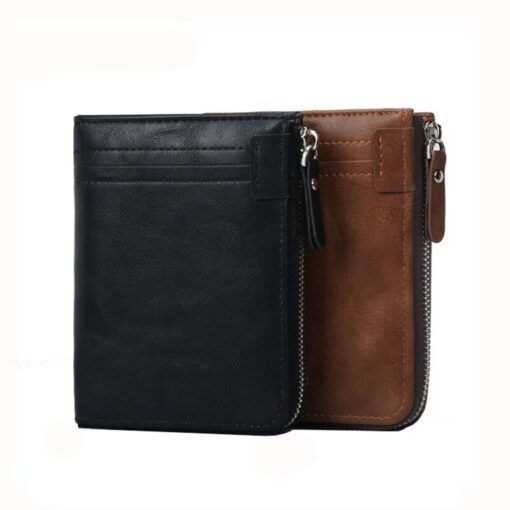 Men Leather Credit Card Wallet Billfold Backpack Holder Case Business Satchel PU