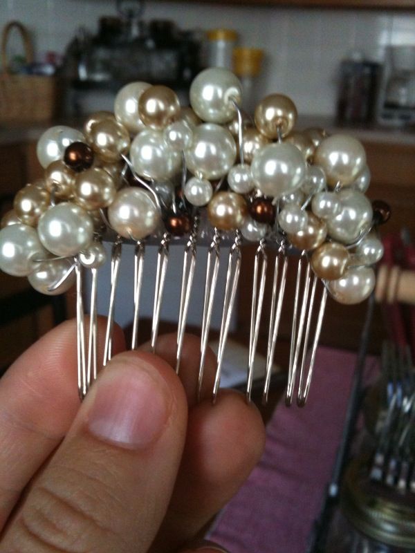 3 Pcs Wire Silver Hair Comb Bridal Wedding Supplies Make Veil Craft DIY 4.5 inch