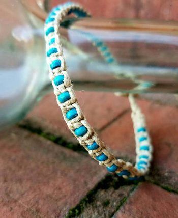 Shop Hemp Jewelry! Turquoise hemp anklets, beach anklets, hemp jewelry, boho bracelet, beach anklets, hippie jewelry, teen girl gifts, summer anklet bracelets | Shop jewelry making and beading supplies, tools & findings for DIY jewelry making and crafts. #jewelrymaking #diyjewelry #jewelrycrafts #jewelrysupplies #beading #affiliate #ad Hemp Anklet, Anklet Bracelet, Hemp Necklace, Hemp Bracelets, Hemp Bracelet Diy, Handmade Jewelry Diy, Jewelry Crafts, Hemp Jewelry Diy, Gold Jewelry