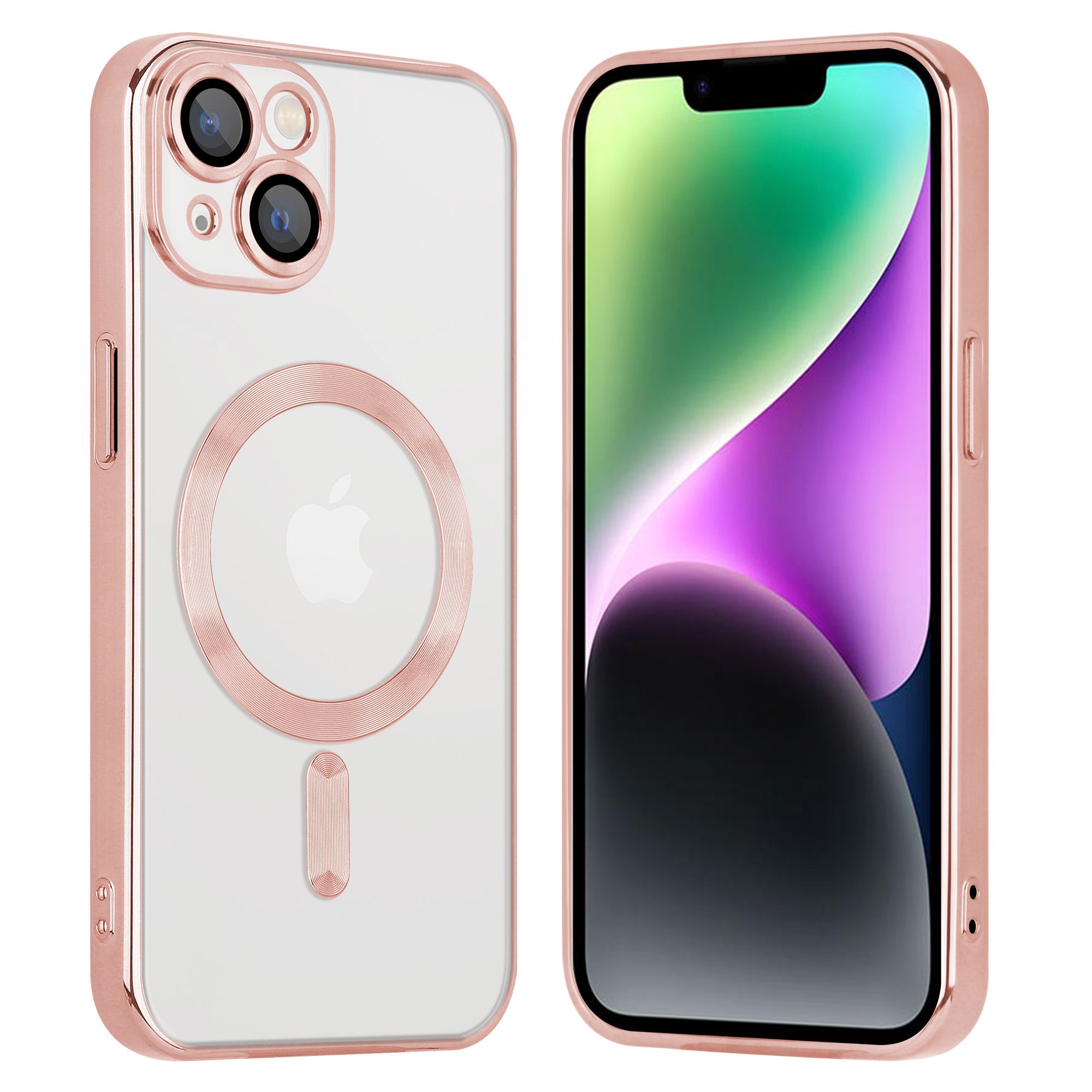 Het MagSafe hoesje met camera cover (roze) geeft je iPhone 14 een verfrissende look met de mooie gekleurde rand. Daarnaast ondersteunt het hoesje wireless charging via MagSafe en beschermt het hoesje goed tegen vuil, krassen en stoten. Camera Cover, Rand, Iphone, Magsafe, Products, Gadget