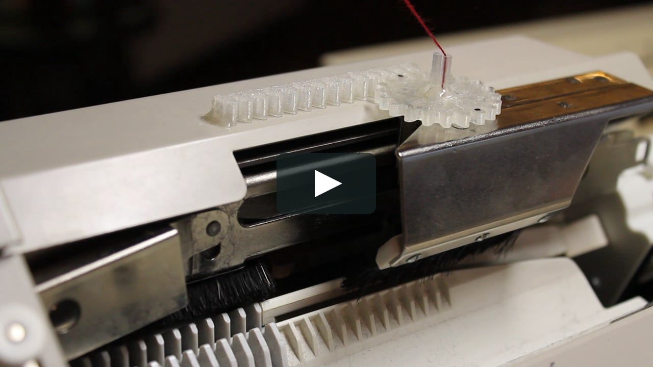 3D printed plating device for Passap/Pfaff knitting machines in action. more…