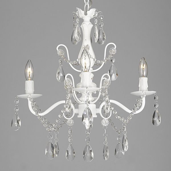 Lane Wrought Iron And Crystal White 4 Light Chandelier Pendant Wrought Iron And Crystal White 4 Light Chandelier Pendant Ping Great Deals On Chandeliers Pendants