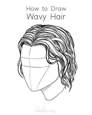 How to Draw Wavy Hair: Step by Step Art Tutorial by JeyRam #art #drawing #tutorial #artwork Drawing Hats, Form Drawing, Basic Drawing, Drawing Practice, Flower Drawing, Pencil Portrait, Portrait Drawing, Art Tutorials, Drawing Tutorials