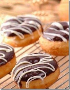 resep kue donat cokelat lembut resep masakan indonesia pinterest