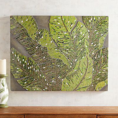 Mosaic Fresh Tropical Leaves Wall Decor – Mosaic