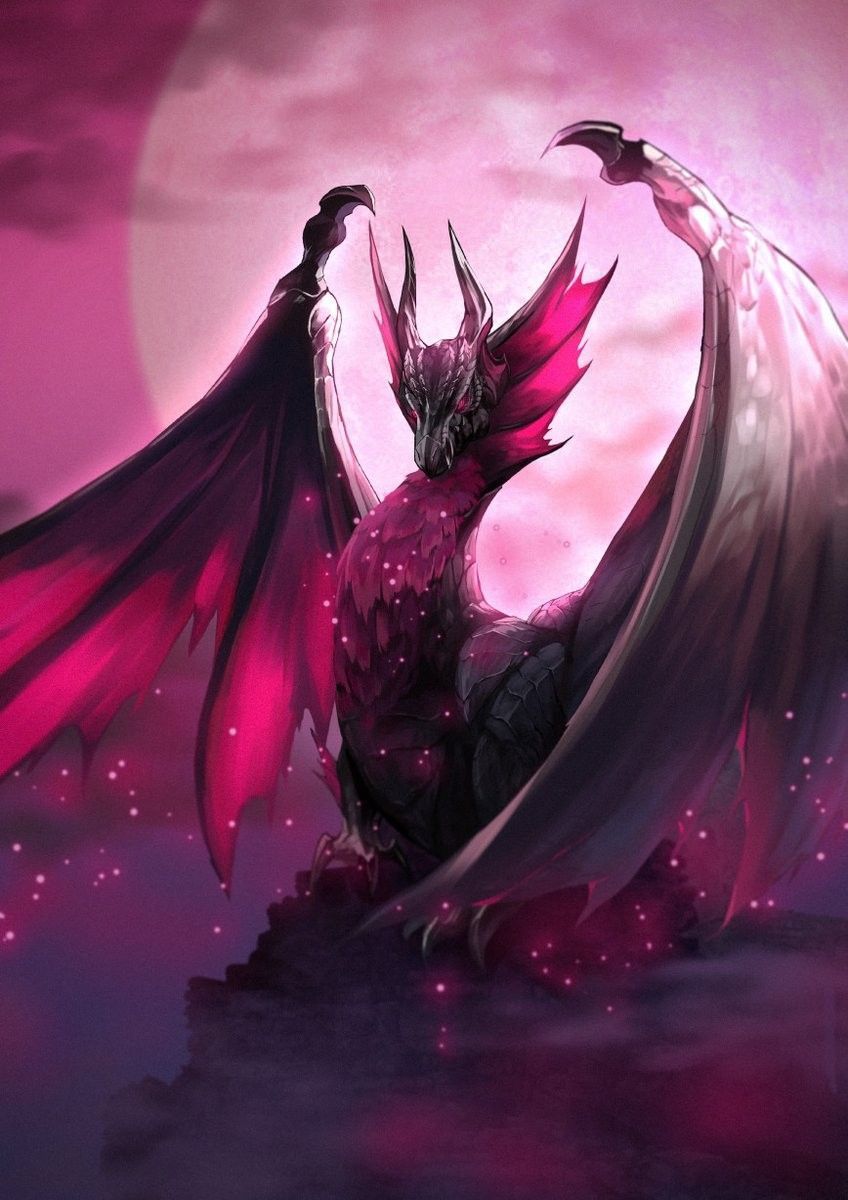 Taimanin series: The Vampire dragon that rules Taimanins - The Vampire dragon arrives and saves Asagi - Wattpad Mythical Creatures Fantasy, Mythical Dragons, Fantasy Beasts, Mythological Creatures, Dark Fantasy Art, Dragon Artwork Fantasy, Fantasy Drawings, Fantasy Wolf, Monster Hunter Art