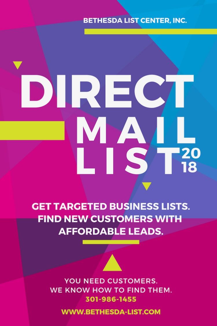 Pin By Bethesda List Center On Web Direct Mail Marketing Direct Mail Marketing