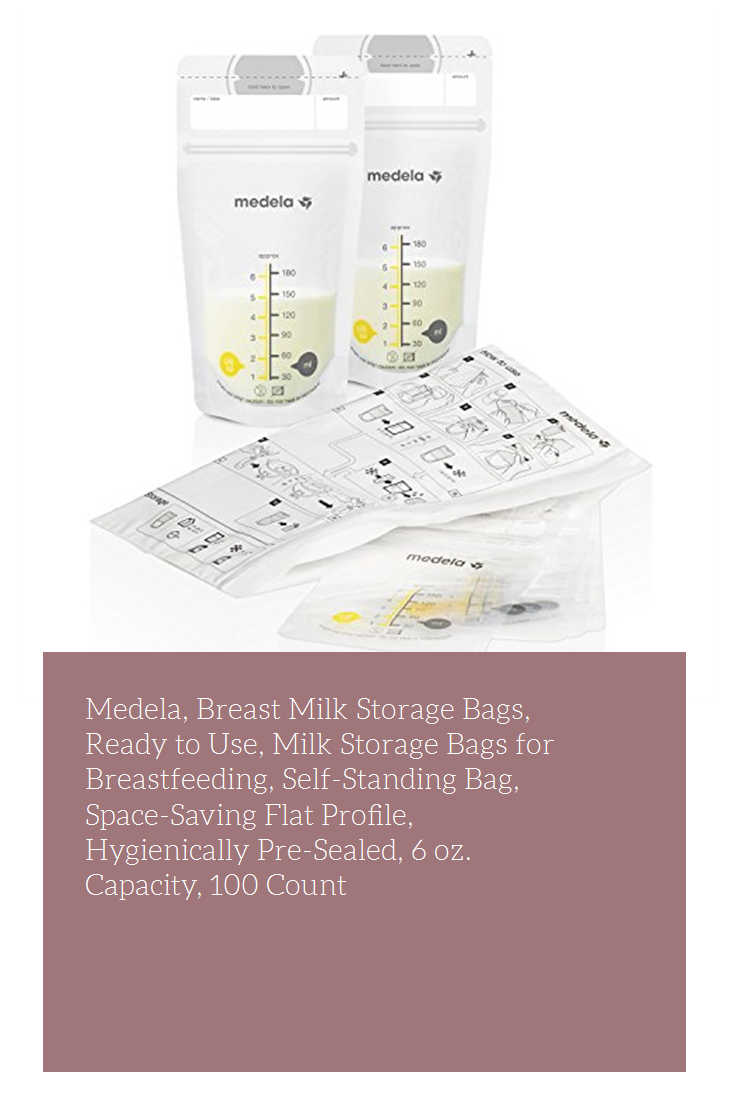 Breast Milk Storage Bags 6 oz Hygienically Pre-Sealed Capacity Space-Saving Flat Profile 100 Count Milk Storage Bags for Breastfeeding Self-Standing Bag Ready to Use Medela