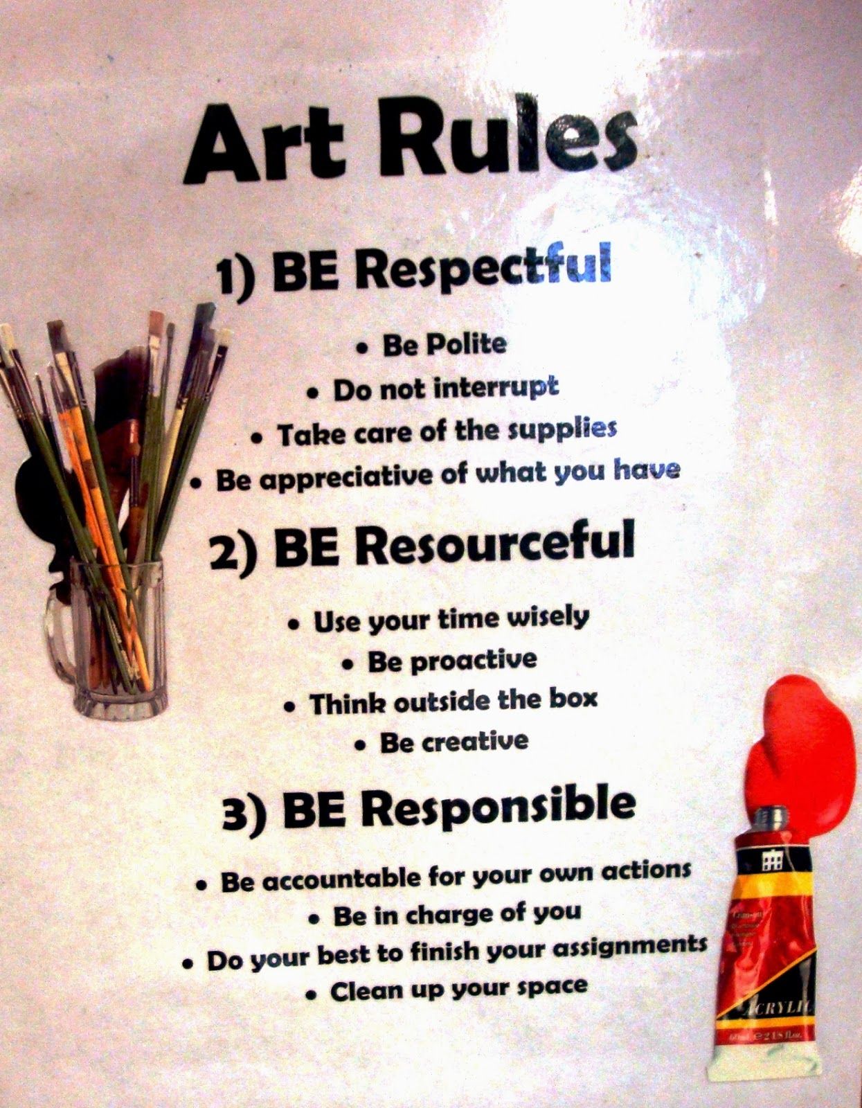 managing the art classroom rules procedures new teacher ideas classroom rules for elementary