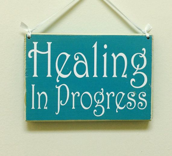 Healing In Progress Session Do Not Disturb Spa Salon 8x6 (Choose