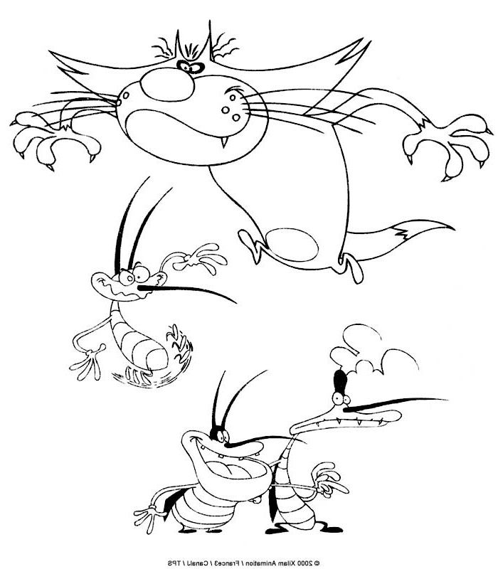 11 Magnifique Coloriage Oggy Et Les Cafards Photograph | Coloriage