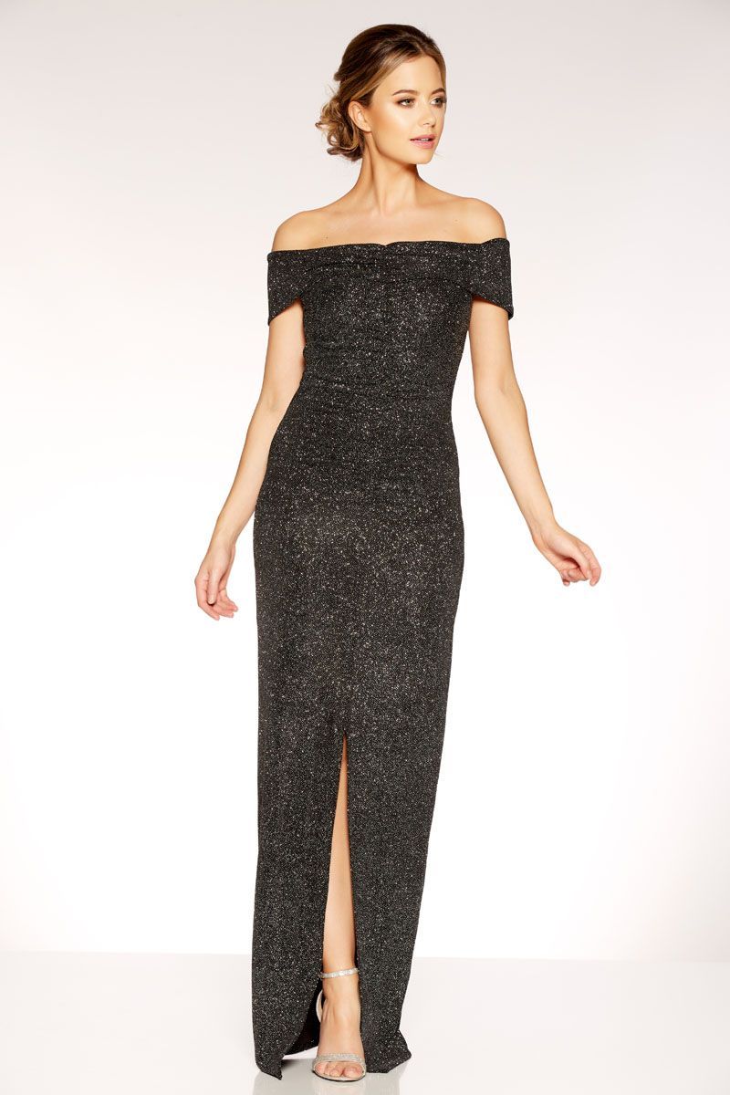 black ruched dress plt