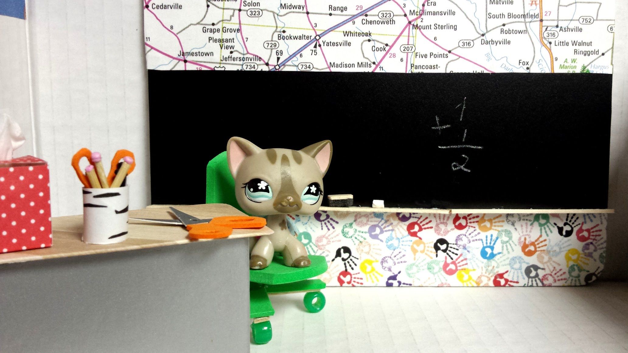 How To Make An Lps Chalkboard For A Classroom Doll How To Make An Lps Chalkboard For A Classroom Doll