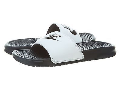 Nike Benassi Jdi Mens 343880100 White Black Logo Slide Sandals Slides Size 8 Nike Benassi Jdi Mens 343880100 White Black Logo Slide Sandals Slides Size 8
