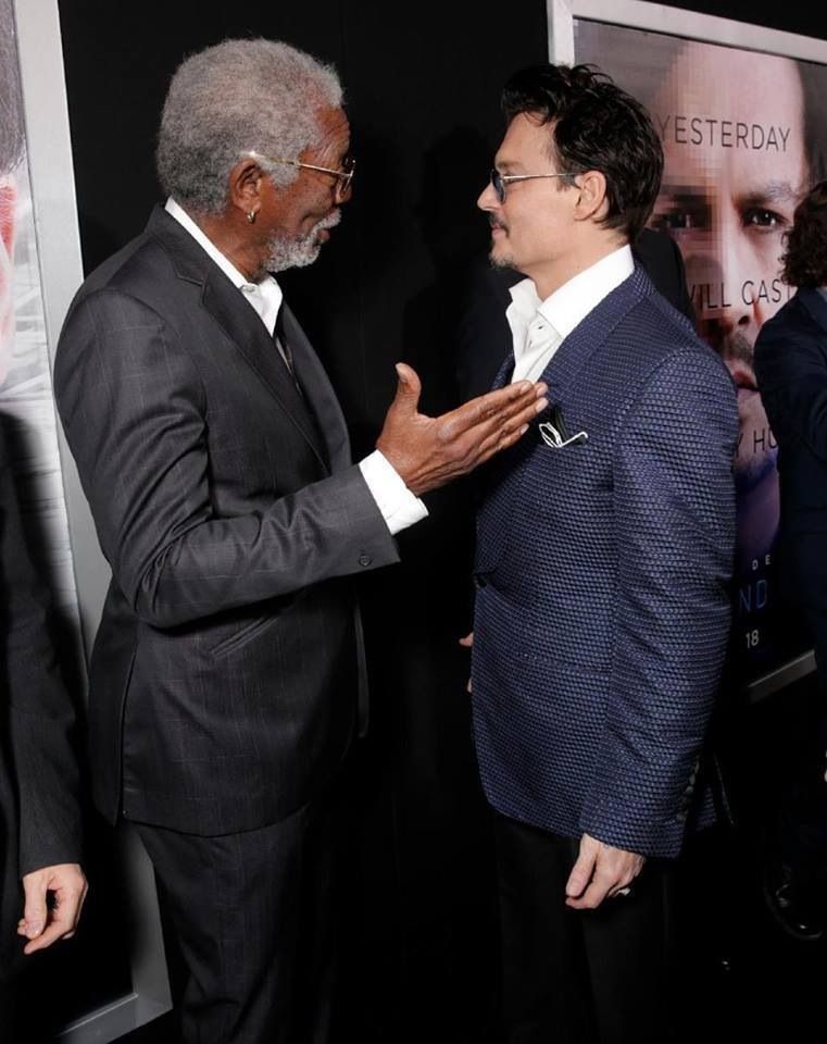 Two of my favorite actors in the same movie! Transcendence - Morgan