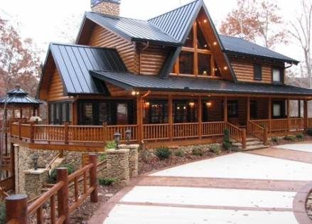 New home plans with walkout basement log cabins 24+ ideas #home