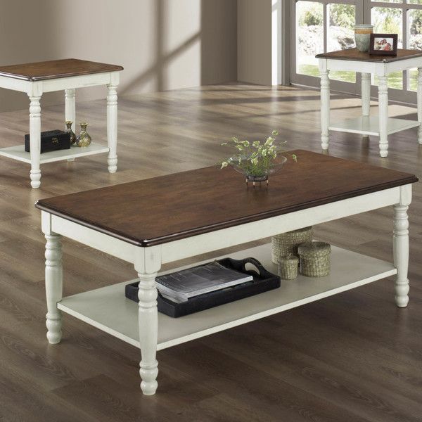 woodbridge home designs ohana 3 piece coffee table set reviews