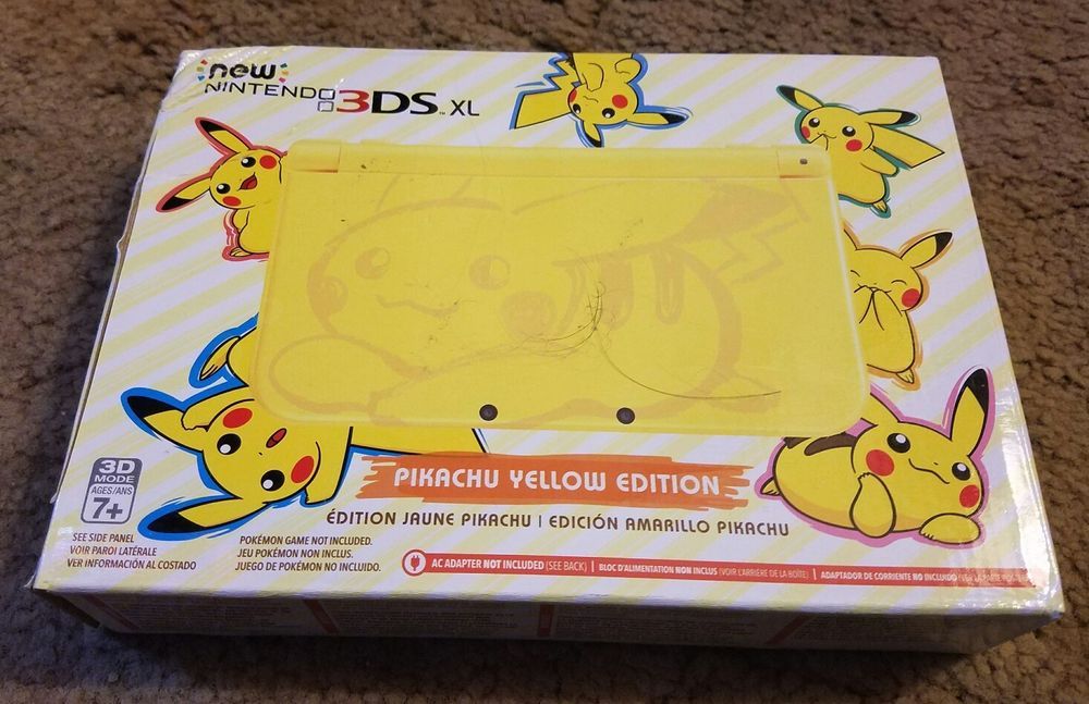 Damaged Box New Nintendo 3ds Xl System Yellow Pikachu Edition Handheld Console 249 95 End Date Friday Feb 16 18 13 Nintendo 3ds Xl Nintendo 3ds Nintendo Damaged Box New Nintendo 3ds Xl System Yellow Pikachu Edition Handheld Console 249 95 End Date Friday Feb 16 18 13 Nintendo 3ds Xl Nintendo 3ds Nintendo
