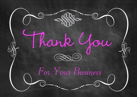 Thank you card to send to your customers. You won't believe the great