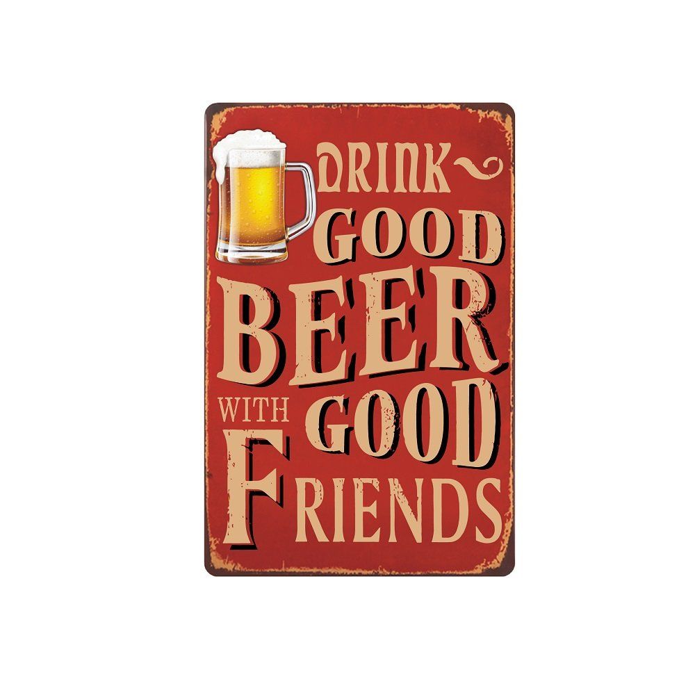 TIN SIGN Beer 10 Cents/" Beer Mancave Wall Decor