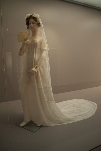 White Josephine Dress Empire Style